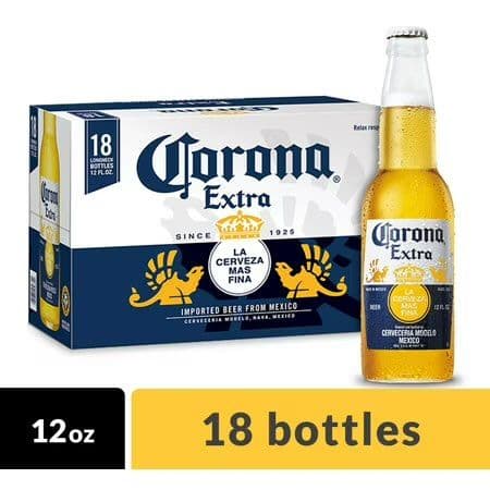 18PK Corona Extra Beer 12 fl oz Bottles