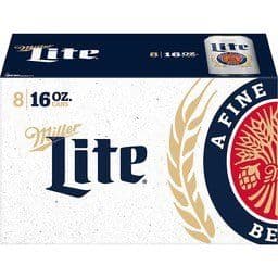 8PK Miller Lite Beer 16 fl oz Cans