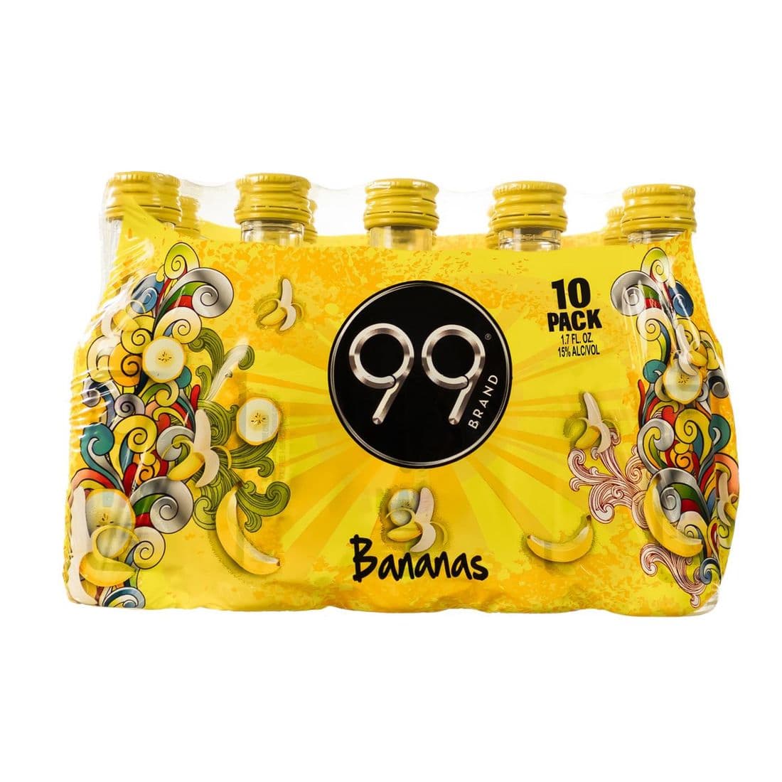 99 Banana Liqueur 10 Pack, 50ml Plastic Bottle