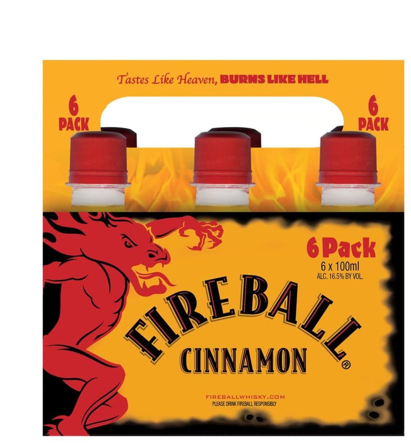 Fireball Red Hot Cinnamon Blended Whisky 12 fl oz Plastic Bottle