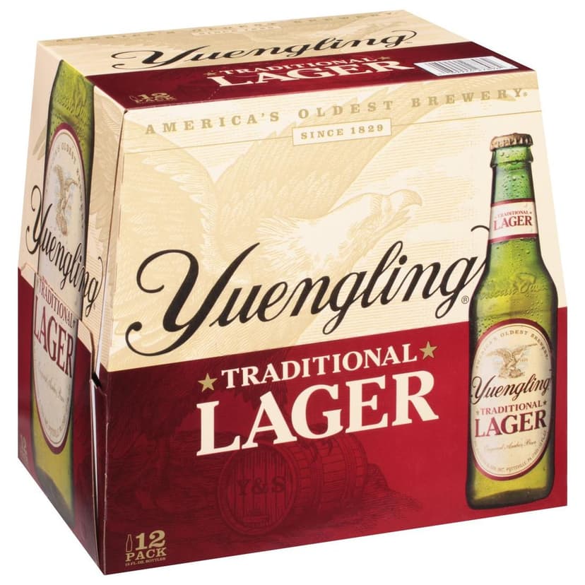 12PK Yuengling Lager Beer 12 fl oz Bottle