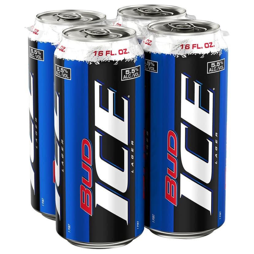 4PK BUD ICE CAN 16OZ