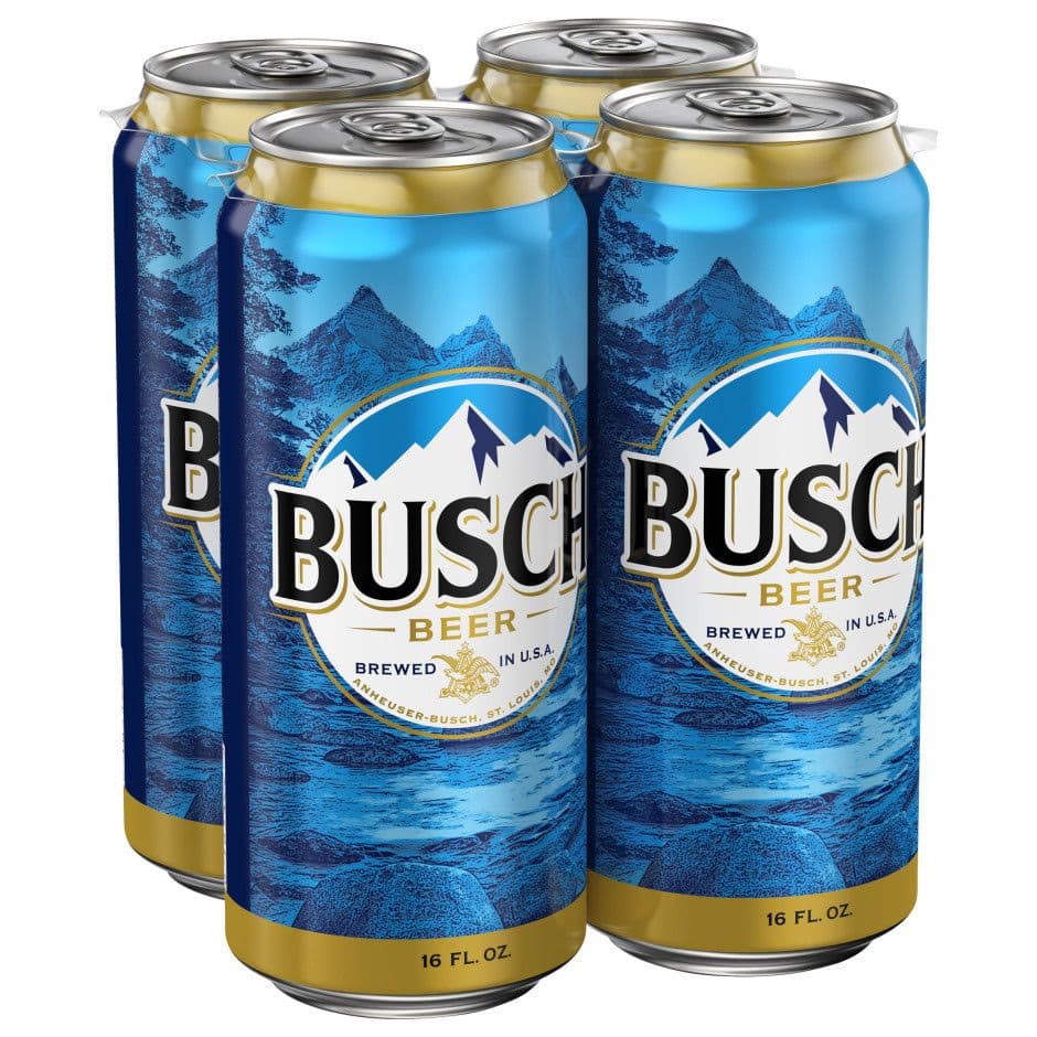 4PK BUSCH Beer 16OZ CAN