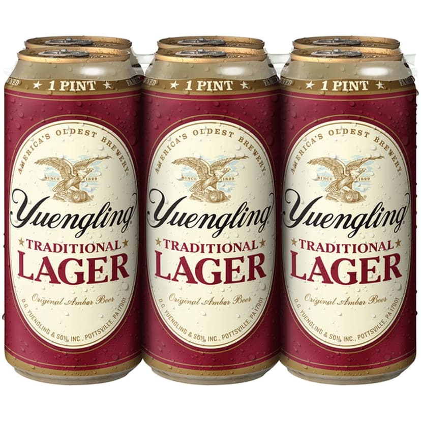4PK Yuengling Lager Beer 16 fl oz Can