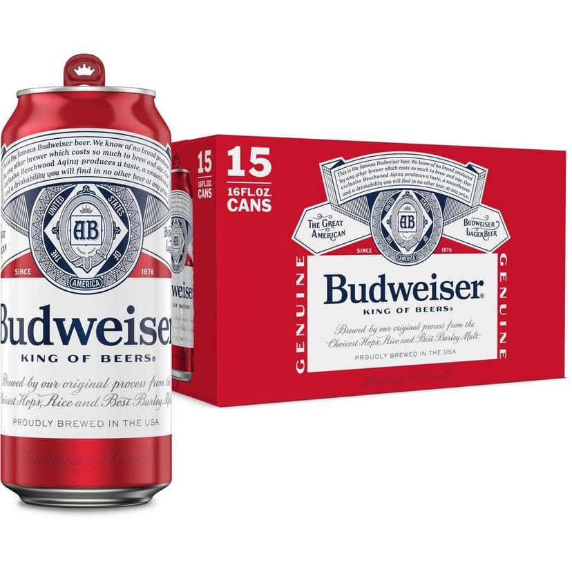 BUDWEISER 15 PCK 16 fl oz Cans