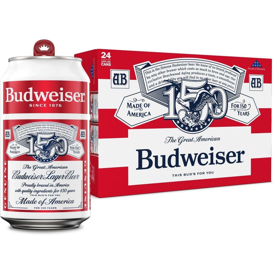 BUDWEISER 24 PCK 16 fl oz Cans
