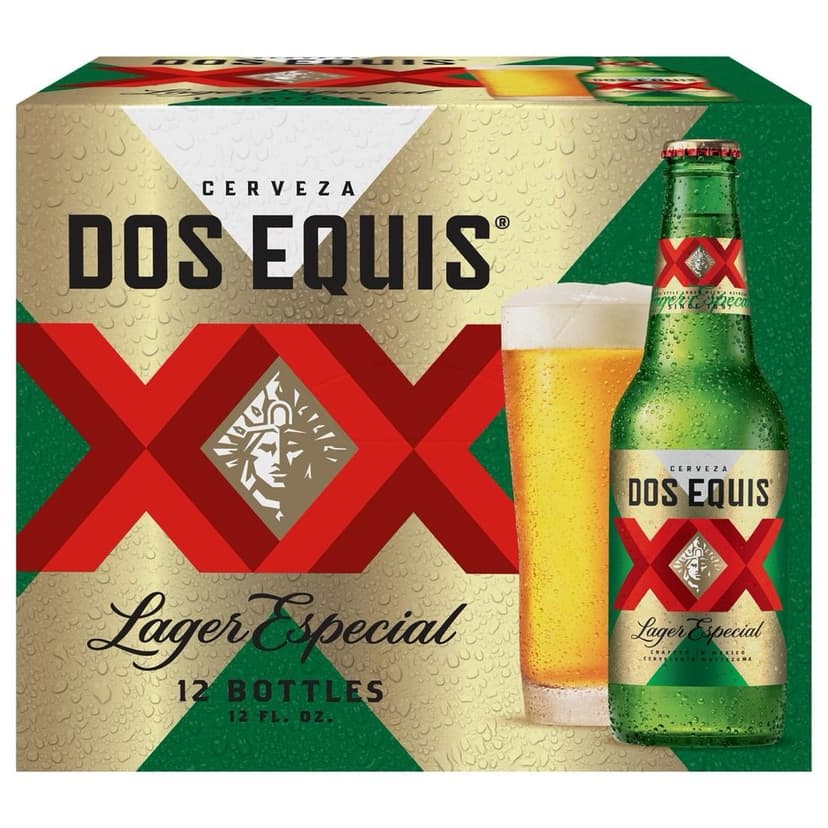 Dos Equis Mexican Lager Beer 12PK, 12 fl oz Bottles