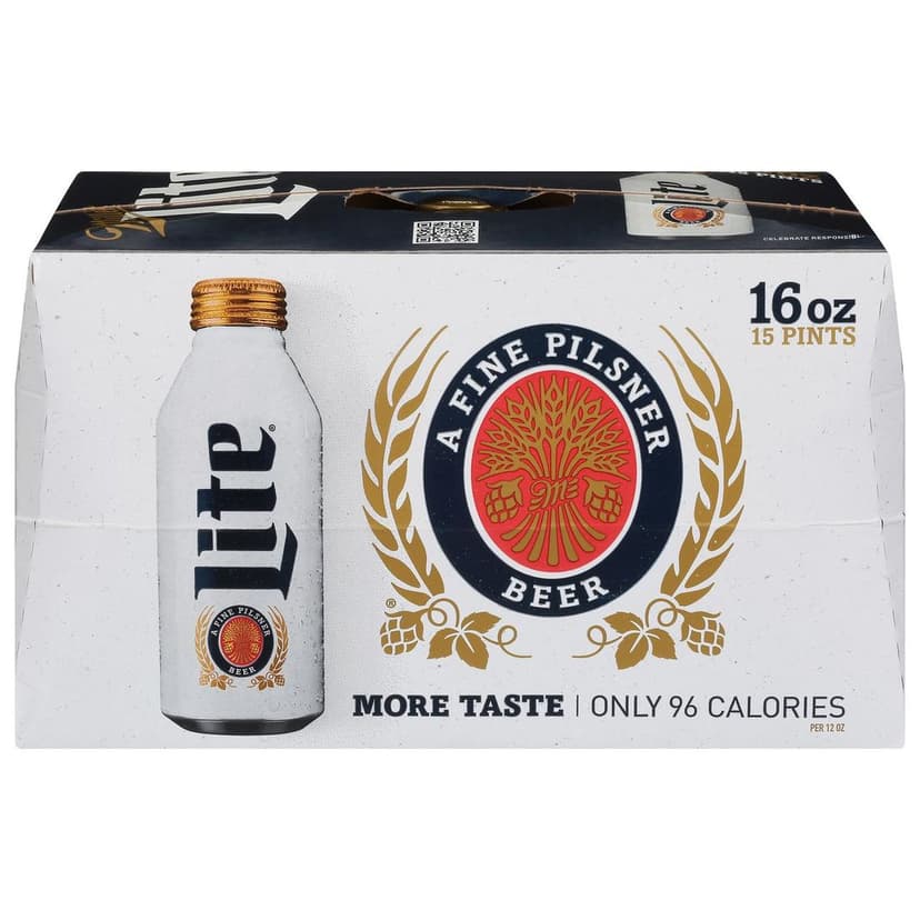 MILLER LITE Aluminium Bottle 15PK 16OZ CAN