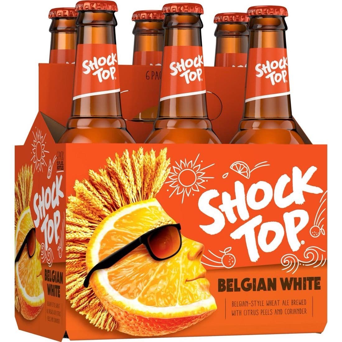 Shock Top Belgian Style White Ale Beer 6PK, 12 fl oz