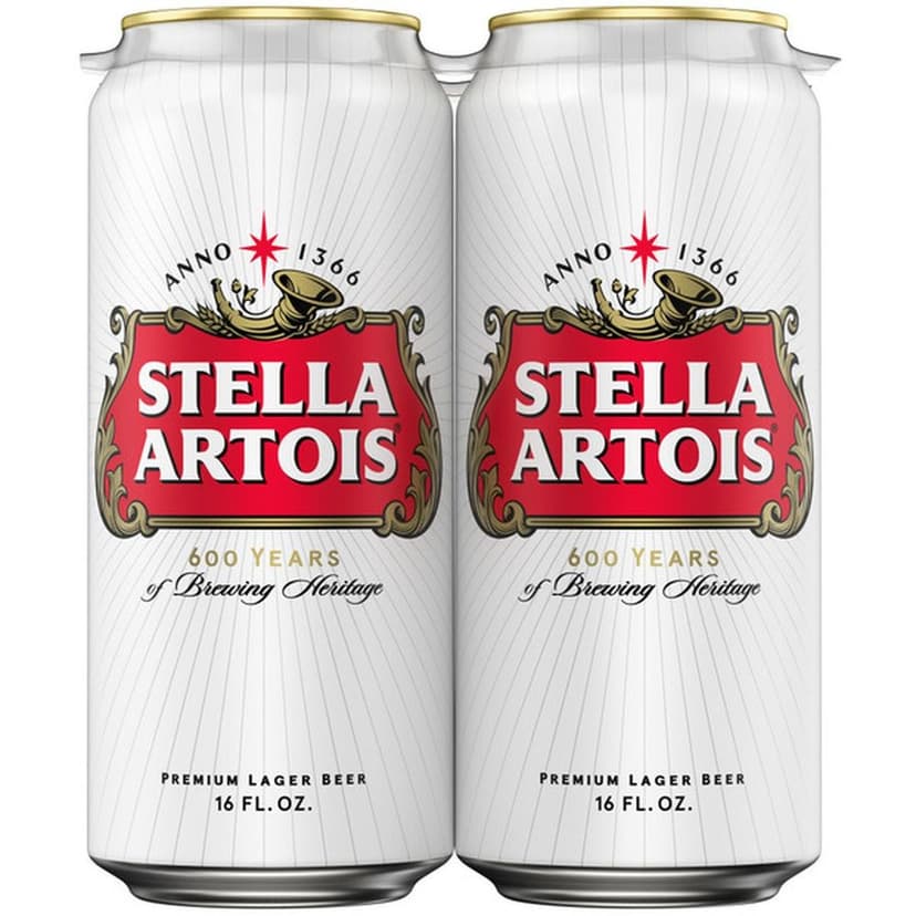 Stella Artois Premium Lager Beer, 16 Fl Oz Can