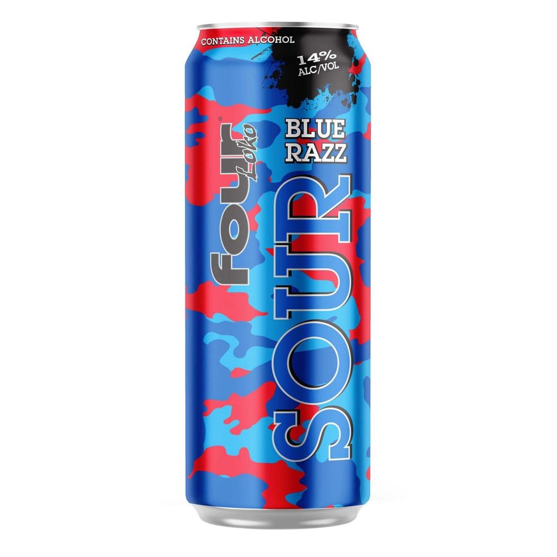 Four Loko Sour Blue Razz Malt Beverage 24 fl oz Can