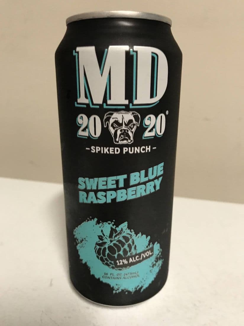 MD 2020 Sweet Blue Raspberry Spiked Punch 16 fl oz Can