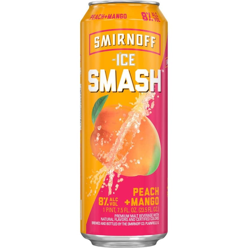 Smirnoff Ice Smash Peach Mango 24 fl oz Can