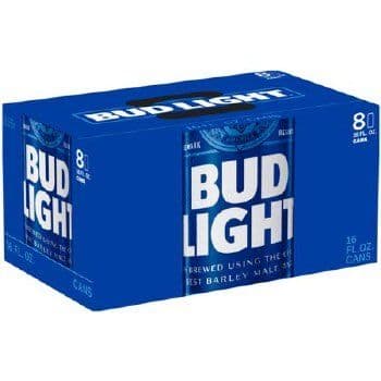 8PK Bud Light Beer 16 fl oz Cans