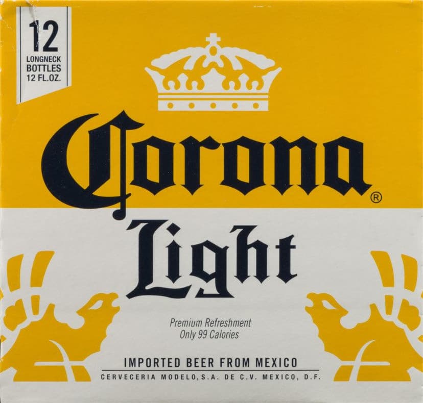 12PK Corona Light Beer 12 fl oz Bottles