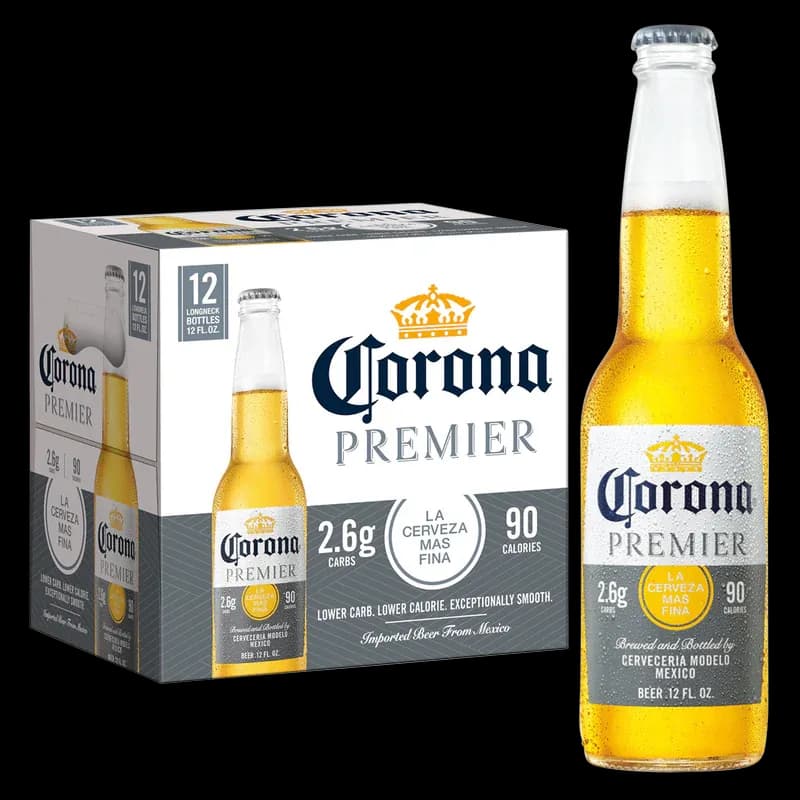 12PK Corona Premier Beer 12 fl oz Bottles