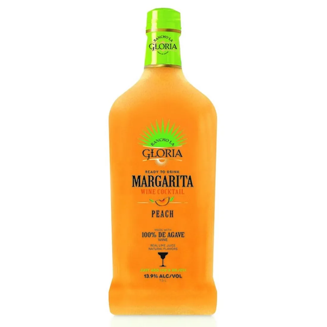 Gloria Margarita Peach 750ml Glass Bottle