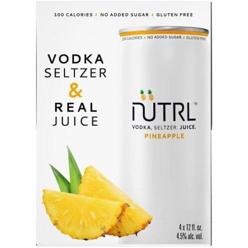 Nutrl Vodka Seltzer Pineapple 24 fl oz Can