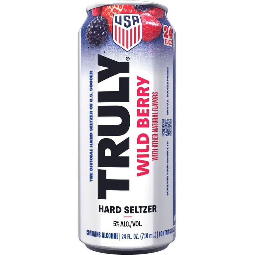 Truly Bumpin Blue Razz Hard Seltzer 24 fl oz Can