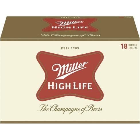 MILLER HIGH LIFE BTLS 18PK