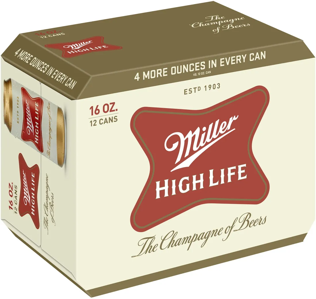 MILLER HIGH LIFE BTLS 12PK