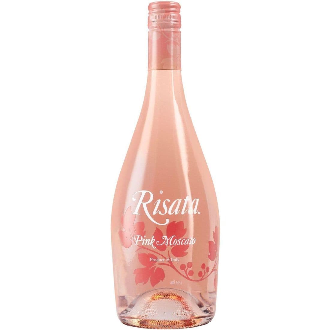 Risata Pink Moscato Sparkling Rosé Wine, Italy, Fruit Flavors, 5.5% ABV, 750ml