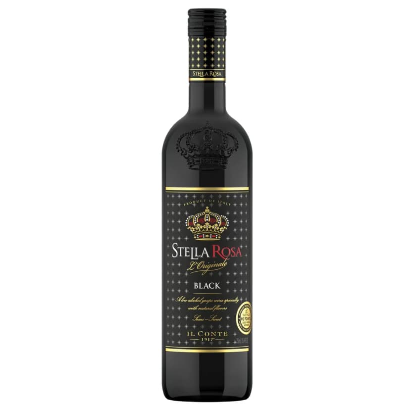 Stella Rosa Black Semi-Sweet Red Wine, 750ml,