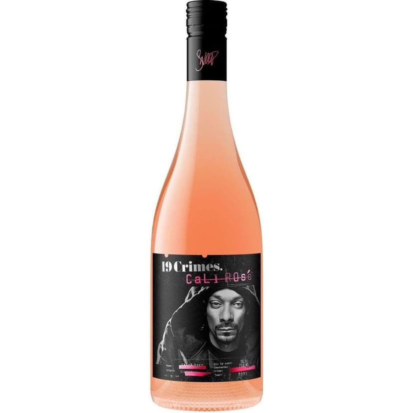 9 Crimes Snoop Dogg Cali Rose Wine, 750ml Glass wine bottle, California,