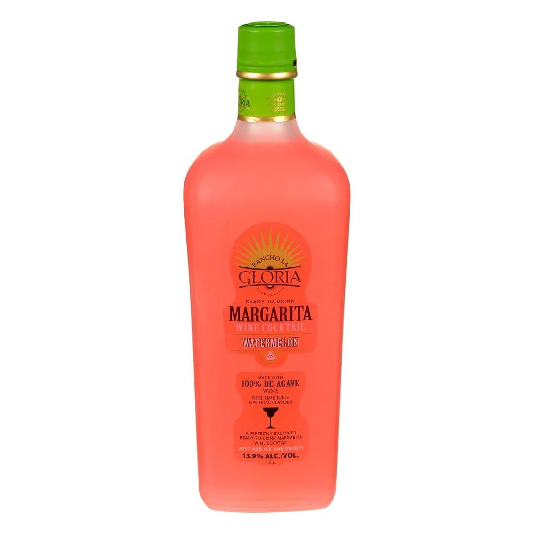 Gloria Margarita Watermelon ,750ml Glass Bottle