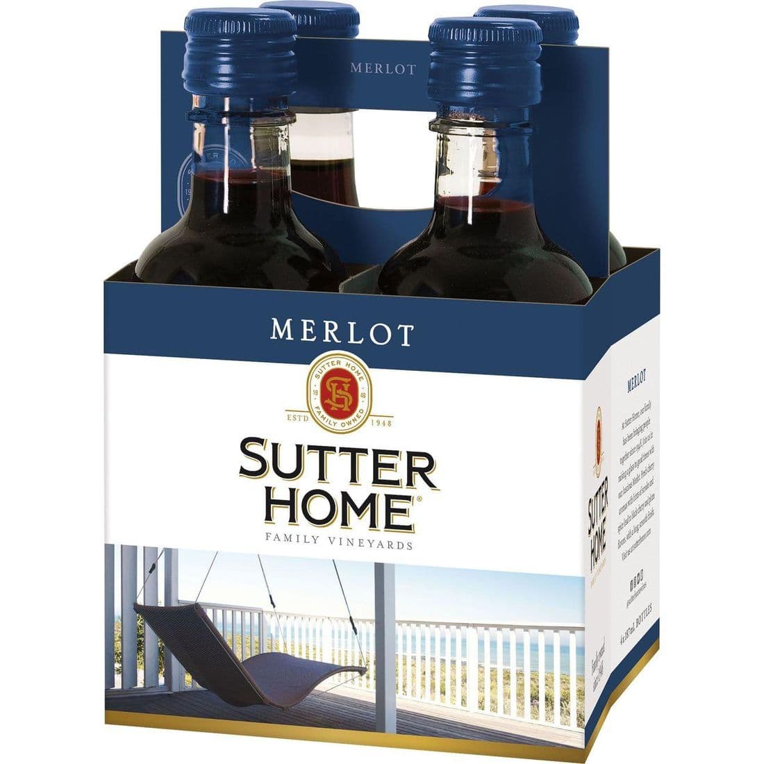 Sutter Home Cabernet Sauvignon California Red Wine, 4 Pack