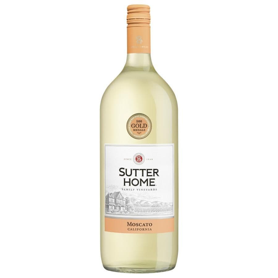 Sutter Home Moscato California White Wine, 1.5 L Glass Bottle,