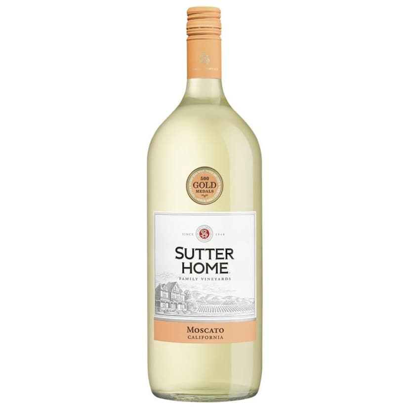 Sutter Home Moscato California White Wine, 1.5 L Glass Bottle,