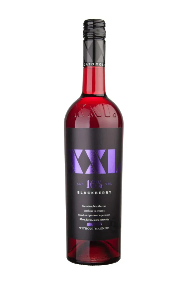 XXL Blackberry Moscato, 750 mL Glass Bottle,
