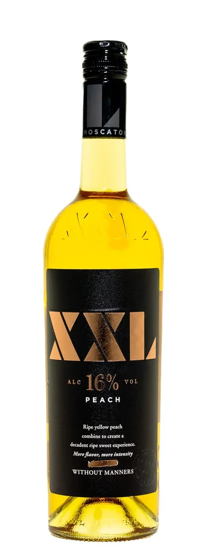 XXL Peach Moscato, 750 mL Glass Bottle,