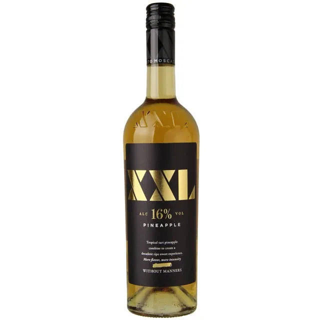 XXL Pineapple Moscato Wine, 750 mL Glass Bottle,