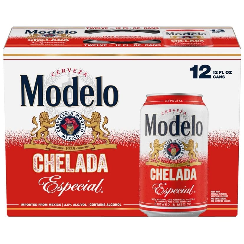 12PK Modelo Chelada Especial Beer 12 fl oz Cans