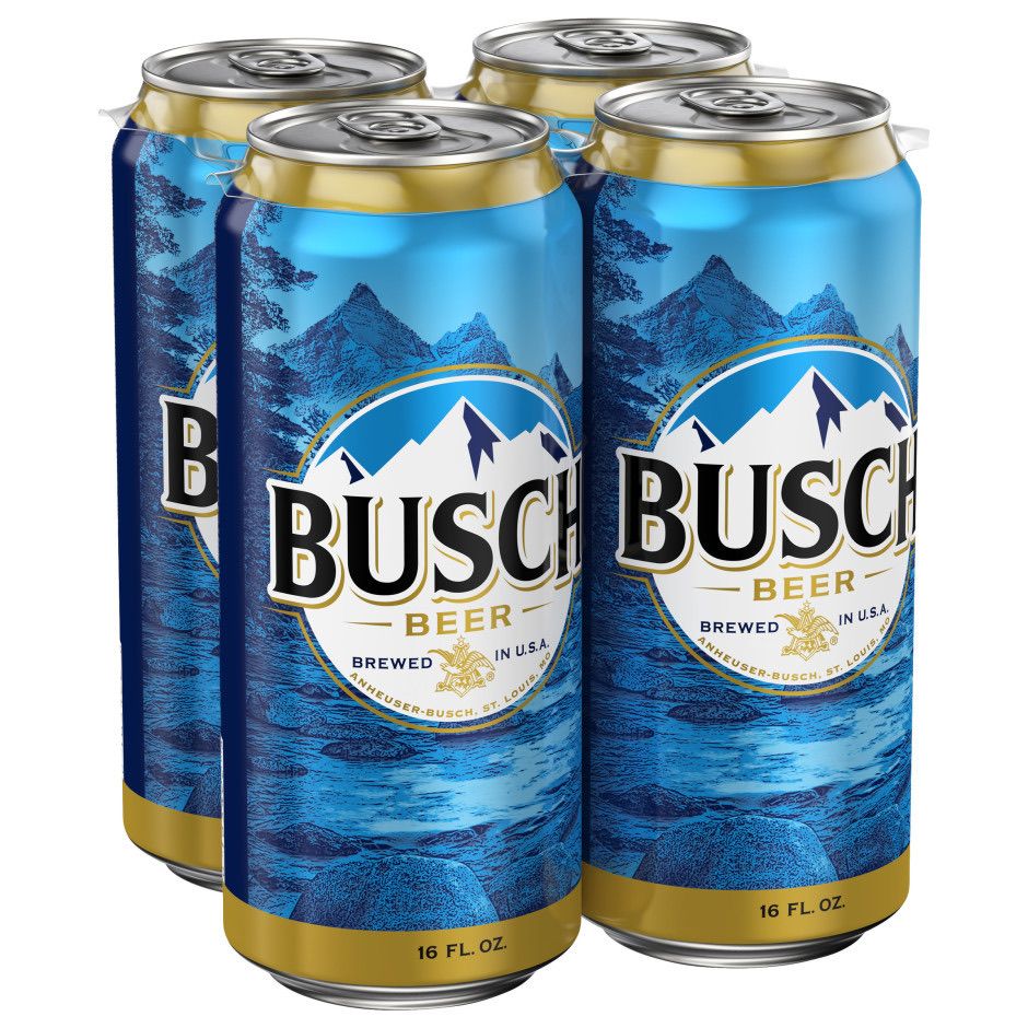 4PK BUSCH Beer 16OZ CAN