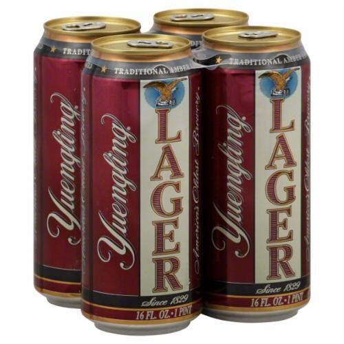 4PK Yuengling Lager Beer 16 fl oz Can