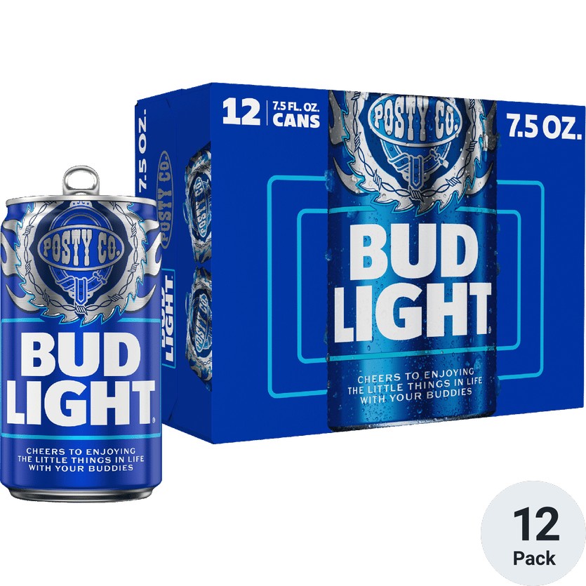 12PK Bud Light Mini Beer 7.5 fl oz Cans