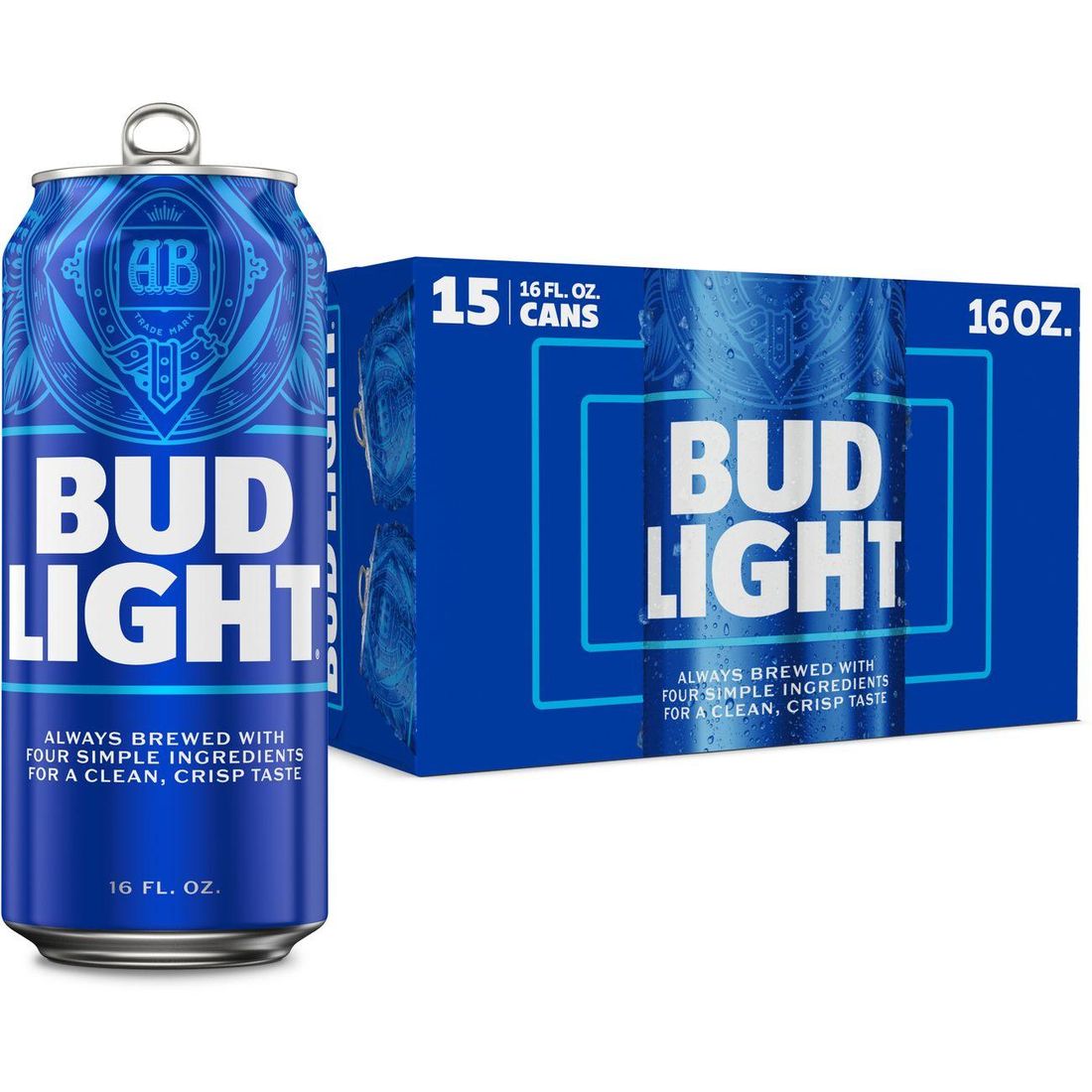 Bud Light Can 16 OZ 15PK