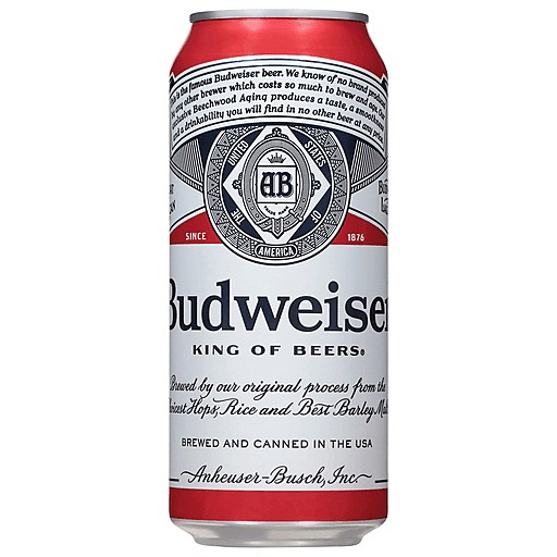 BUDWEISER 16 fl oz Can