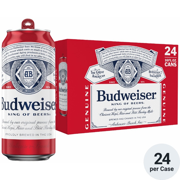 BUDWEISER 24 PCK 16 fl oz Cans