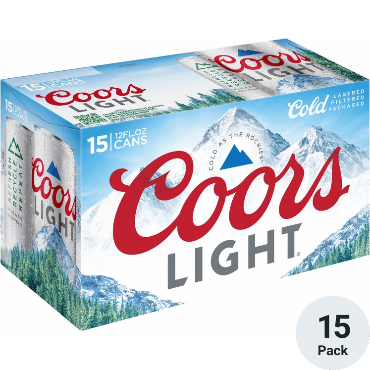 COORS LIGHT 15PK 12 fl oz Aluminium CAN