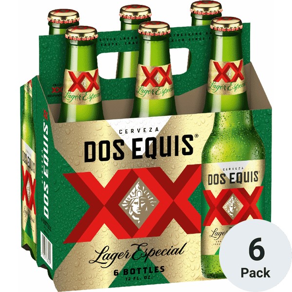 Dos Equis Mexican Lager Beer 6PK, 12 fl oz Bottles
