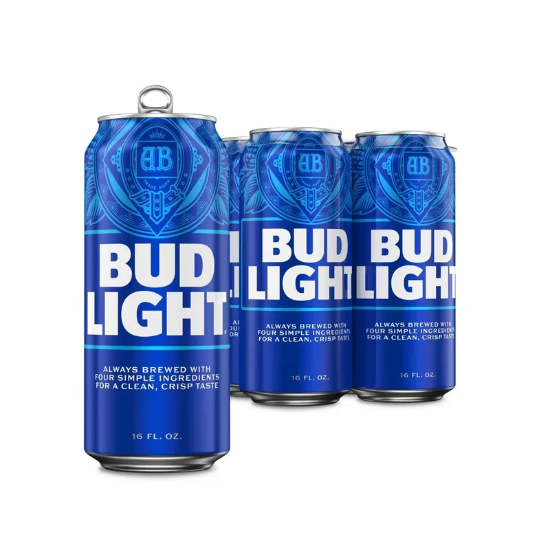 4PK Bud Light Btl 16OZ
