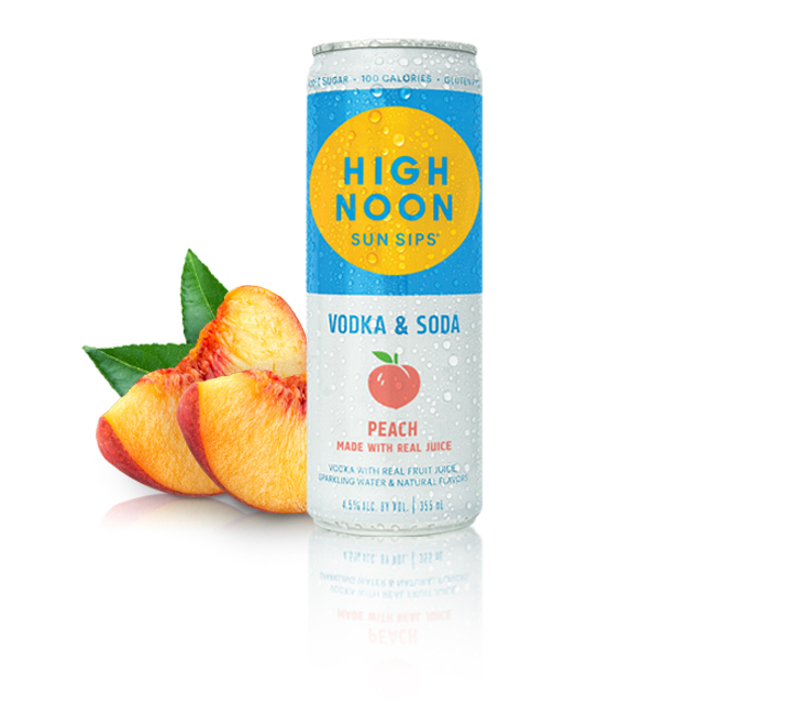High Noon Vodka Seltzer Peach 700mL Can