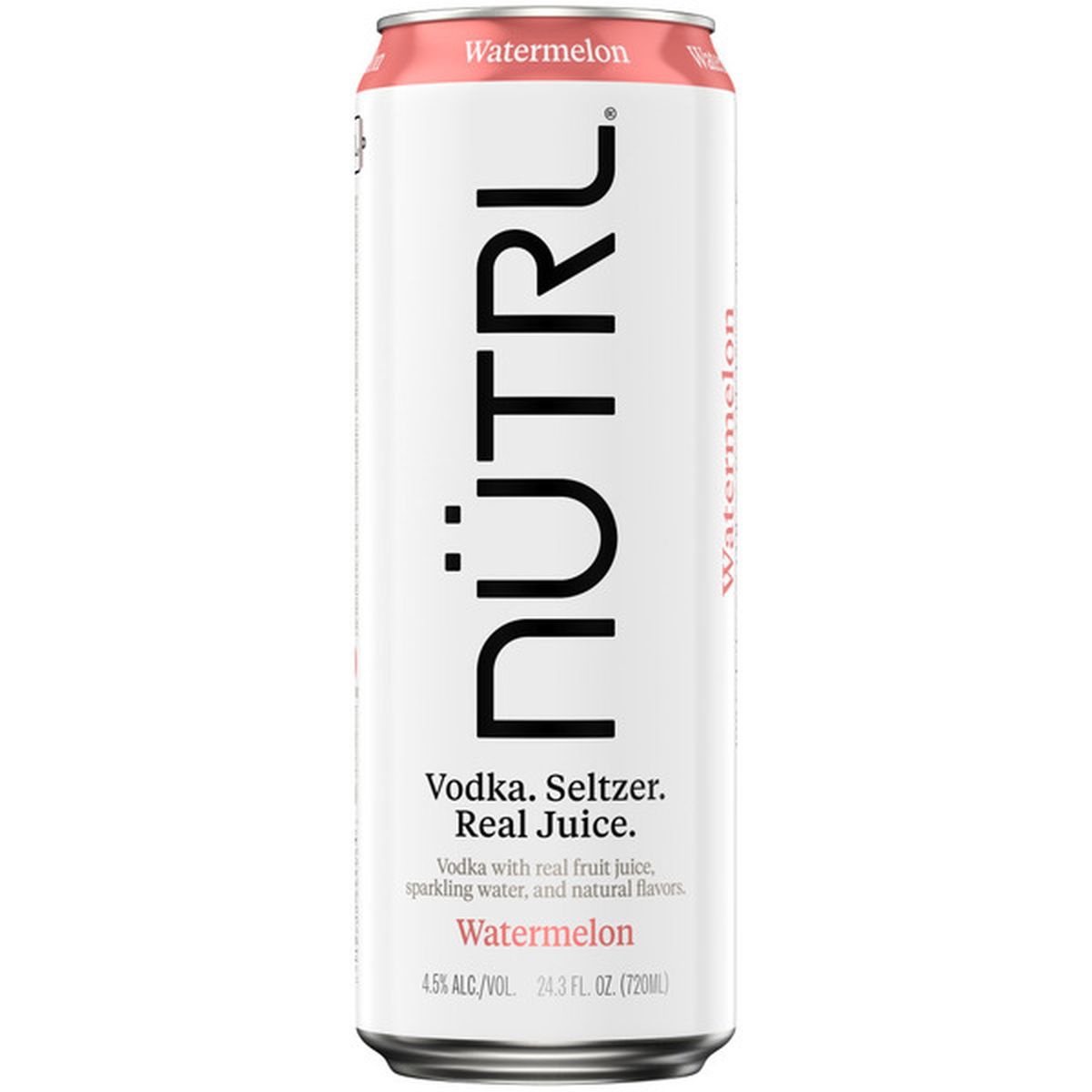 Nutrl Vodka Seltzer Watermelon 24 fl oz Can