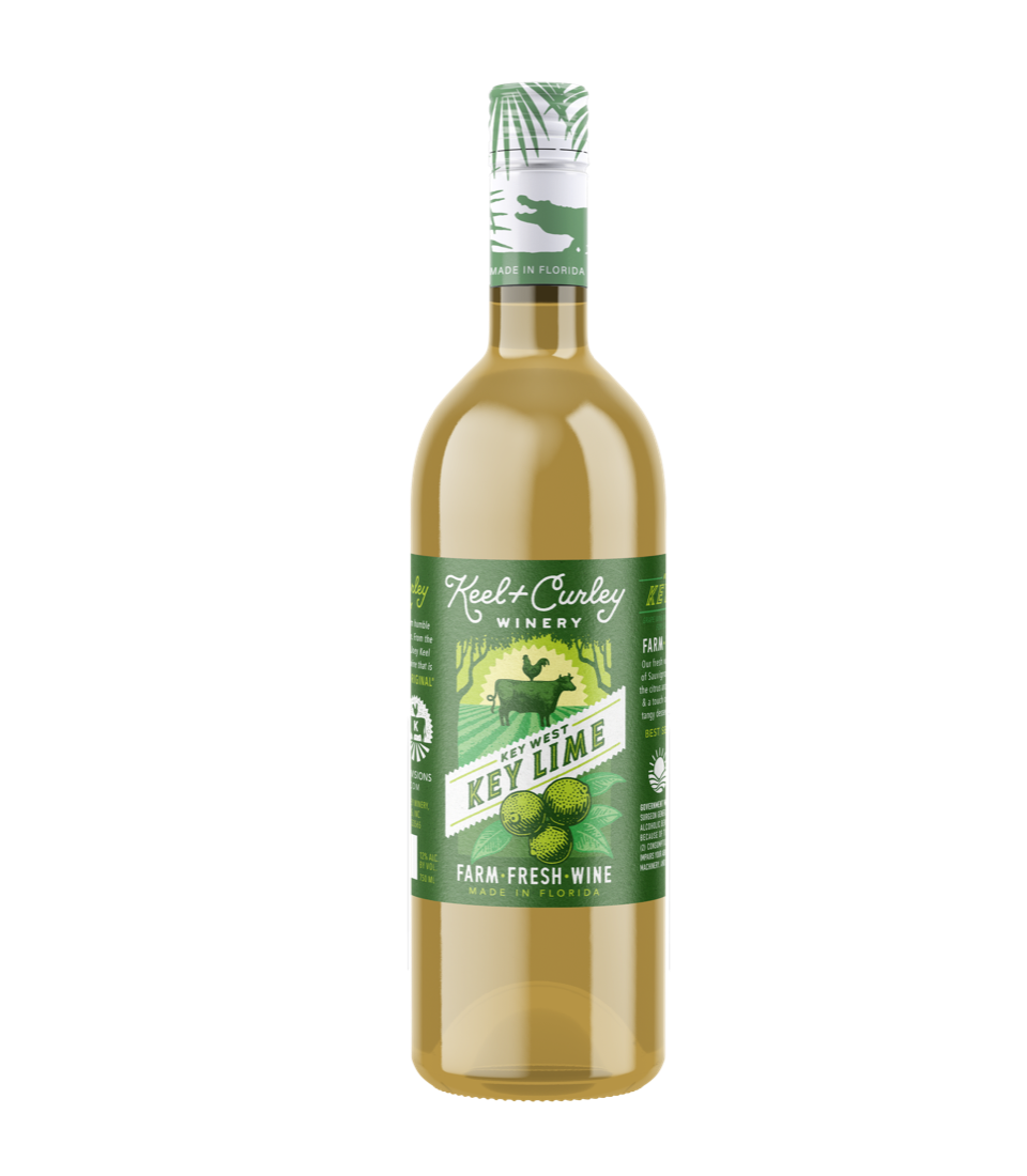 Keel+Curly KeyLime 750ml Glass Bottle