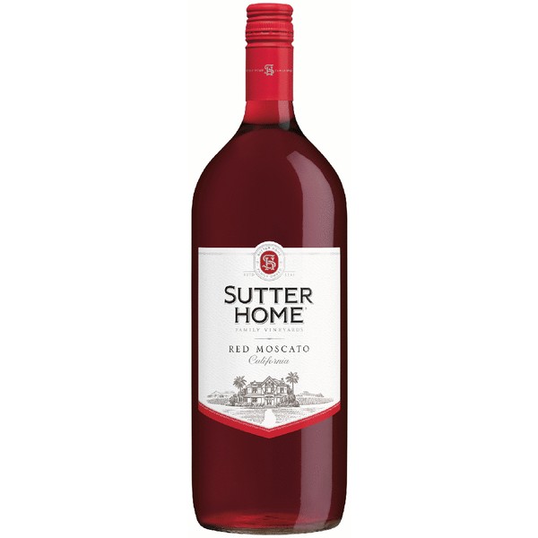 Sutter Home Red Moscato California Red Wine, 1.5 L Glass Bottle