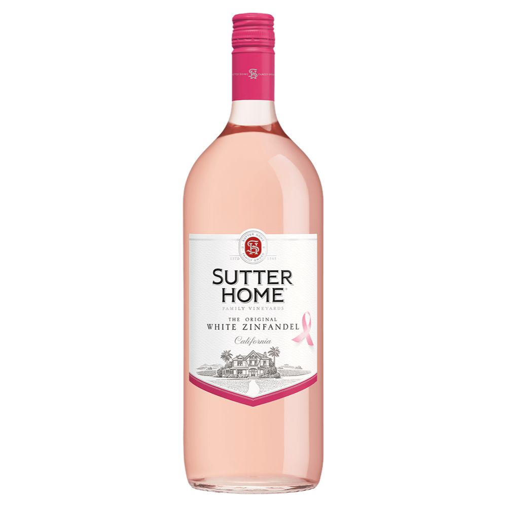 Sutter Home White Zinfandel California Wine, 1.5 L Glass Bottle